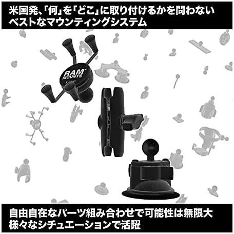 Ram Mounts UNPKD. RAM 2 7/16" DIA.PAGRINDAS SU 1" RUTULIU