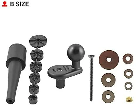 Ram Mounts Tvirtinimo tvirtinimo detalės UNPKD RAM CYCLE STROME BASE W/1" DIA BALL