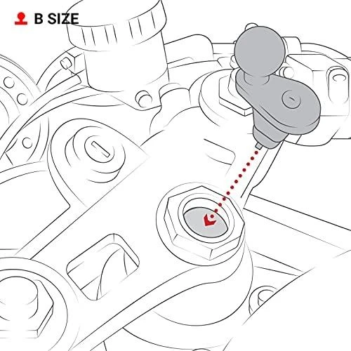 Ram Mounts Tvirtinimo tvirtinimo detalės UNPKD RAM CYCLE STROME BASE W/1" DIA BALL