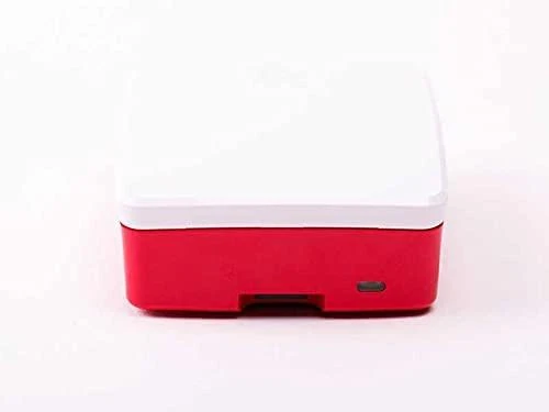 Raspberry Pi 4 oficiali dėžutė - raudonai balta