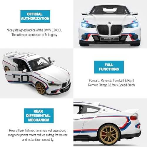 RASTAR valdomas automodelis R/C 1:14 BMW 3.0 CSL, 92800