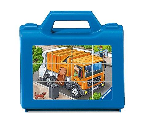Ravensburger kubelių dėlionė „Mėgstamos transporto priemonės“, 12 kubelių