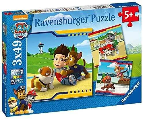 Ravensburger Dėlionė  3x49 vnt. - Šunyčiai patruliai (PAW Patrol)
