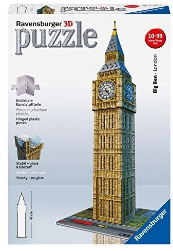 Ravensburger "3D" Dėlionė 216 vnt. - Vestminsterio laikrodžio bokštas (Big Ben)