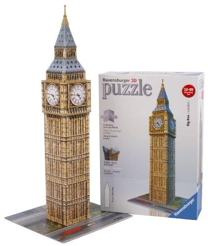 Ravensburger "3D" Dėlionė 216 vnt. - Vestminsterio laikrodžio bokštas (Big Ben)