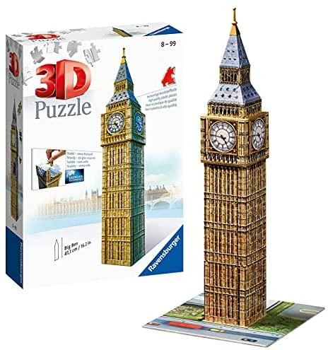 Ravensburger "3D" Dėlionė 216 vnt. - Vestminsterio laikrodžio bokštas (Big Ben)