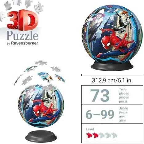 Ravensburger 3D Dėlionė 76 vnt. - Žmogaus voro kamuolys