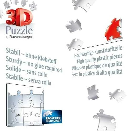 Ravensburger 3D Dėlionė 76 vnt. - Žmogaus voro kamuolys