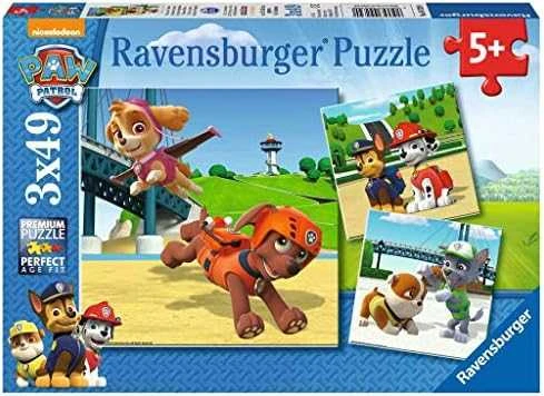Ravensburger Dėlionė 3x49vnt. - Šunyčiai patruliai (PAW Patrol)