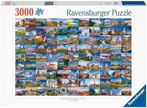 Ravensburger Dėlionė 3000 vnt. - 99 gražios vietos Europoje