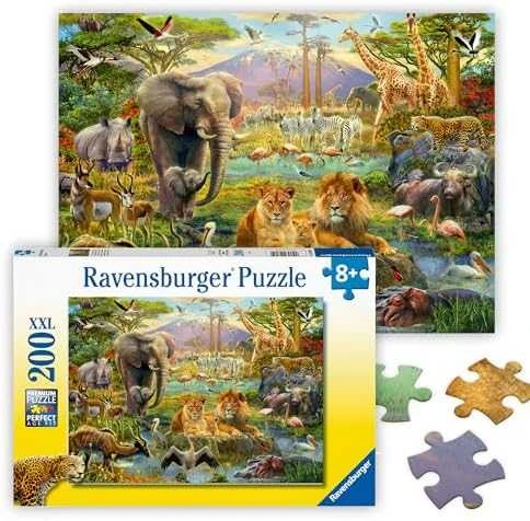 Ravensburger Dėlionė 200 vnt. - Savanos gyvūnai