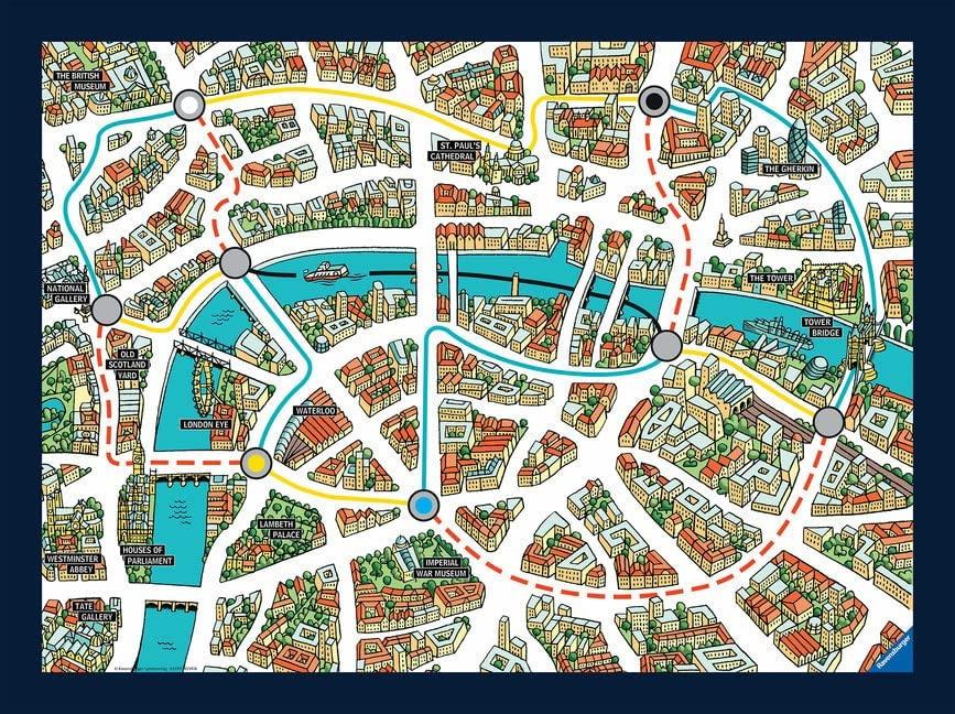 Ravensburger stalo žaidimas „Scotland Yard Junior“, 2–4 žaid., nuo 6 m.