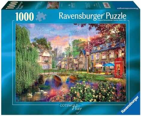 Ravensburger dėlionė „Vakaras Kotsvoldo kaimelyje“, 1000 det.