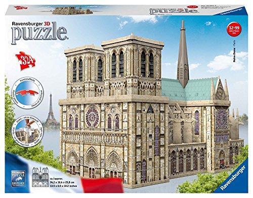 Ravensburger 3D Dėlionė 324 vnt. - Paryžiaus Dievo Motinos katedra, 12523 aprašymas - Prekės nuotrauka