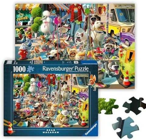 Ravensburger Dėlionė 1000 vnt. - Šunų vedžiotojas