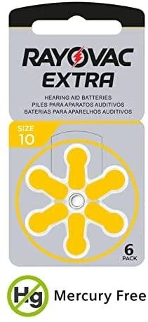 Rayovac Extra elementai klausos aparatams PR70 10, 6 vnt.