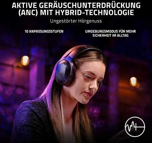 Razer | Ausinės Žaidimams | Barracuda Pro | Belaidės | Ant ausų uždedamos | Noise canceling | Belaidės