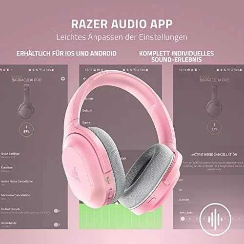 Ausinės Razer Barracuda Quartz, Rožinės spalvos