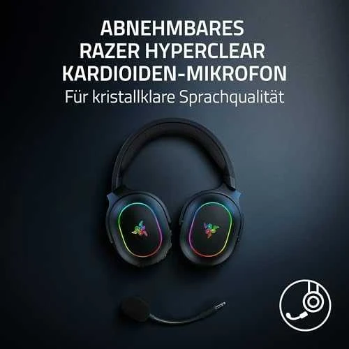 Razer | Ausinės Žaidimams | Barracuda X Chroma | Belaidės | Over-Ear | Mikrofonas | Belaidės | Juodas