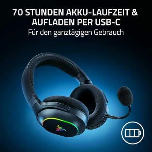 Razer | Ausinės Žaidimams | Barracuda X Chroma | Belaidės | Over-Ear | Mikrofonas | Belaidės | Juodas
