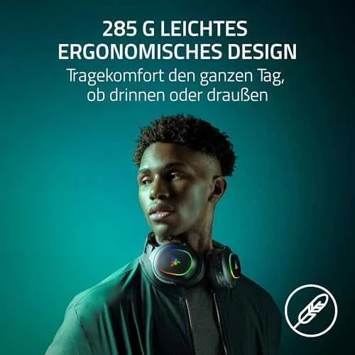 Razer | Ausinės Žaidimams | Barracuda X Chroma | Belaidės | Over-Ear | Mikrofonas | Belaidės | Juodas