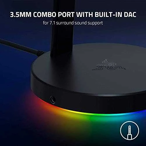 Ausinių stovas Razer Base Station V2 Chroma Quartz Edition, Rožinis