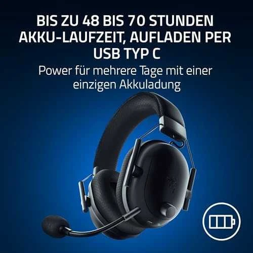 Razer Ausinės Žaidimams | BlackShark V2 Pro skirta PlayStation | Belaidės | Over-Ear | Mikrofonas | Noise canceling | Juodas