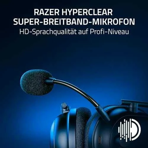 Razer Ausinės Žaidimams | BlackShark V2 Pro skirta PlayStation | Belaidės | Over-Ear | Mikrofonas | Noise canceling | Juodas
