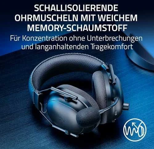 Razer Ausinės Žaidimams | BlackShark V2 Pro skirta PlayStation | Belaidės | Over-Ear | Mikrofonas | Noise canceling | Juodas