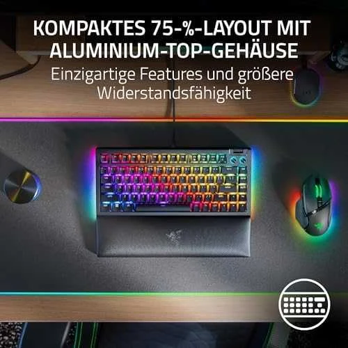 Klaviatūra Razer BlackWidow V4 75%