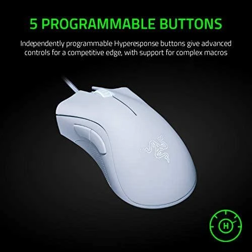 Pelė žaidimams Razer DeathAdder Essential, Balta