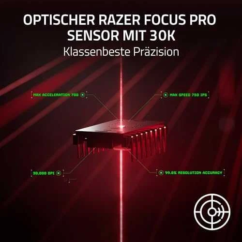 Razer | DeathAdder V3 Pro | Pelė žaidimams | Wireless | Optinė | Juodas | No