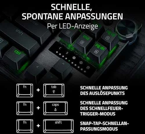 Razer | Huntsman V3 Pro Tenkeyless | RZ03-04980100-R3M1 | Klaviatūra žaidimams | su laidu | US | Analog Optical | Juodas