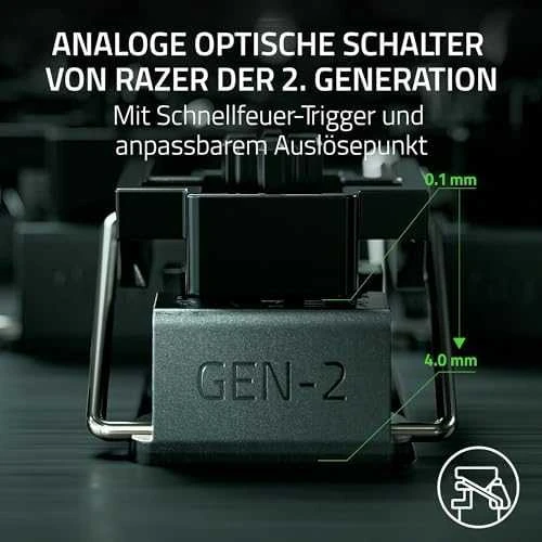 Razer | Huntsman V3 Pro Tenkeyless | RZ03-04980100-R3M1 | Klaviatūra žaidimams | su laidu | US | Analog Optical | Juodas