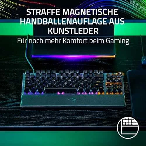 Razer | Huntsman V3 Pro Tenkeyless | RZ03-04980100-R3M1 | Klaviatūra žaidimams | su laidu | US | Analog Optical | Juodas