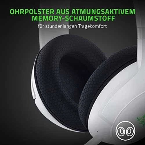 Belaidės Žaidimų Ausinės Razer Kaira Pro skirtos Xbox Series X ir mobiliems Xbox žaidimams, Baltos