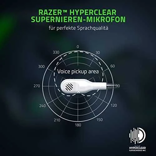Belaidės Žaidimų Ausinės Razer Kaira Pro skirtos Xbox Series X ir mobiliems Xbox žaidimams, Baltos