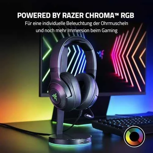 Razer Kraken V3 X žaidimų ausinės su laidu, USB Type-A Juodos