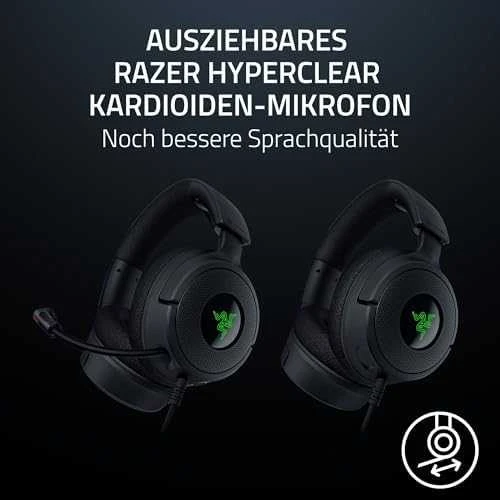 Razer Ausinės Žaidimams | Kraken V4 X | su laidu | Over-Ear | Mikrofonas | Juodas