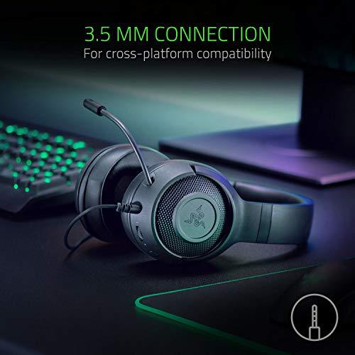 Zaidimų Ausinės Razer Kraken X Usb Su Zaliu Pasvietimu Su Mikrofonu Varle Lt
