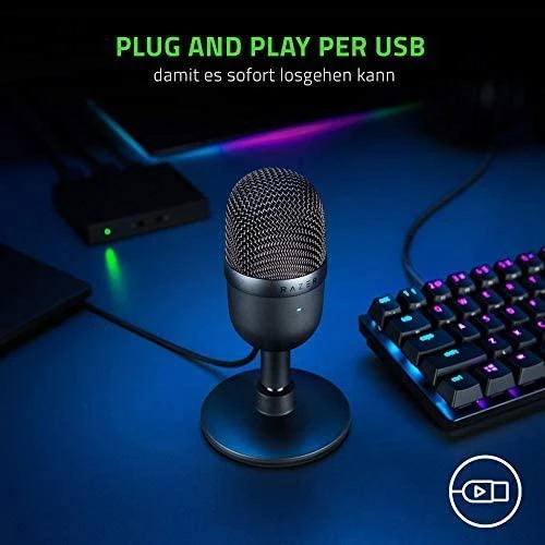 Razer | A tipo USB | Seiren Mini | Kondensatoriaus srautinis mikrofonas | kilogramas