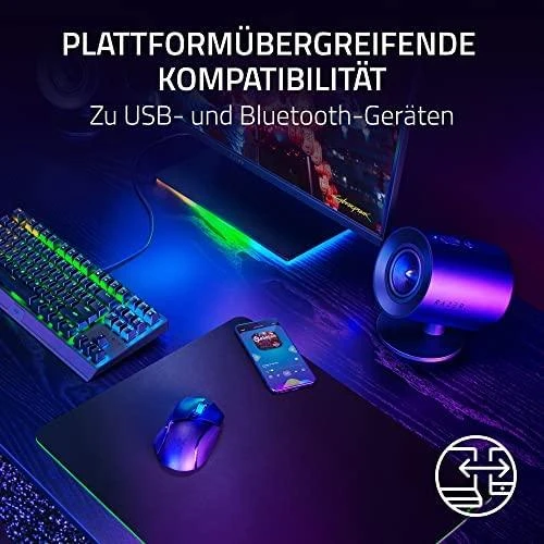 Kompiuterio kolonėlės Razer | Žaidimų garsiakalbiai | Nommo V2 X - 2.0 | Bluetooth | Juodas