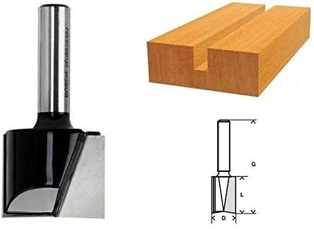 Bosch Pirštinė freza HM B=6 mm, l=16 mm,kotas 8mm