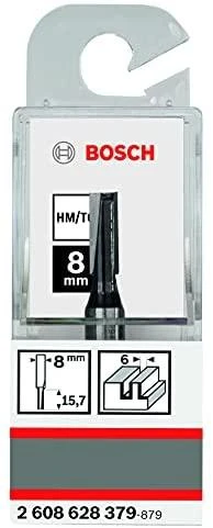 Bosch Pirštinė freza HM B=6 mm, l=16 mm,kotas 8mm