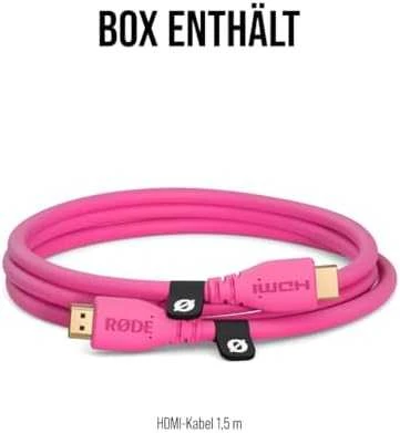 RODE HDMI CABLE 15P - Kabelis 1.5m rožinė