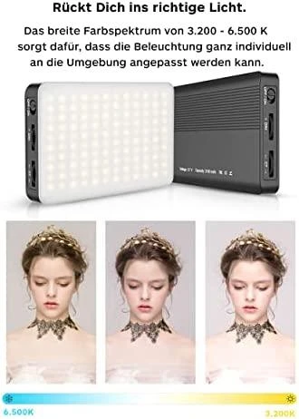 Dėklas Realpower RealPower Videoleuchte Lights On Video studijos lempa