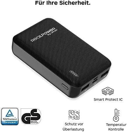 Powerbank Realpower PB-10000 SE 10000mAh Juodas