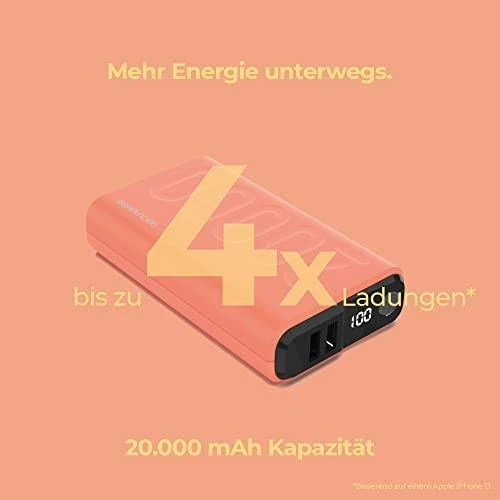 Realpower Carruzzo Ultron PB-20000 20000 mAh Oranžinė