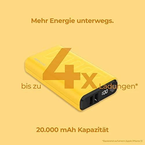 Realpower Carruzzo Ultron PB-20000 20000 mAh Geltona