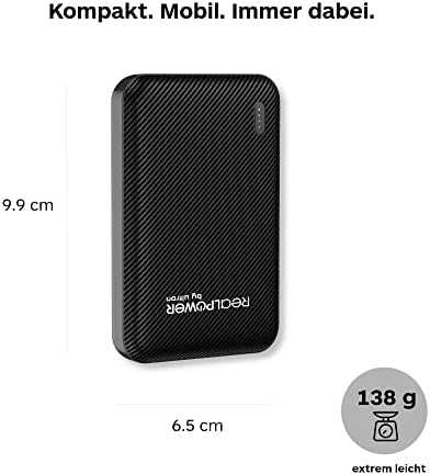 Powerbank Realpower PB-5000 SE 5000mAh Juodas (415545)
